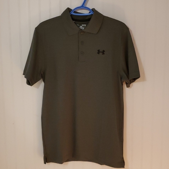 NWOT Under Armour collared mens shirt, grey, small - Picture 1 of 3